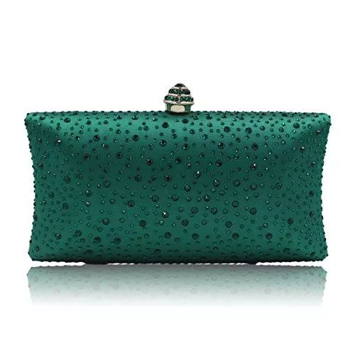 YYW Taschen & Rucksäcke Modische Damen-Clutch, glitzernd, mit Kristallen, Strasssteinen, glitzernd, für Abendveranstaltungen, Braut- und Abschlussballpartys