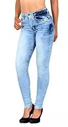 ESRA Jeans ESRA Damen Jeans Jeanshose Damen Skinny High Waist Hochbund Hose bis Übergröße S200