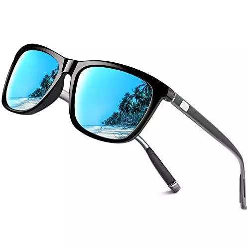 KANASTAL Sonnenbrillen & Zubehör KANASTAL Polarisierte Sonnenbrille Herren Damen UV400 Schutz Vintage Rechteck Retro Unisex Klassische Fahrende Brille