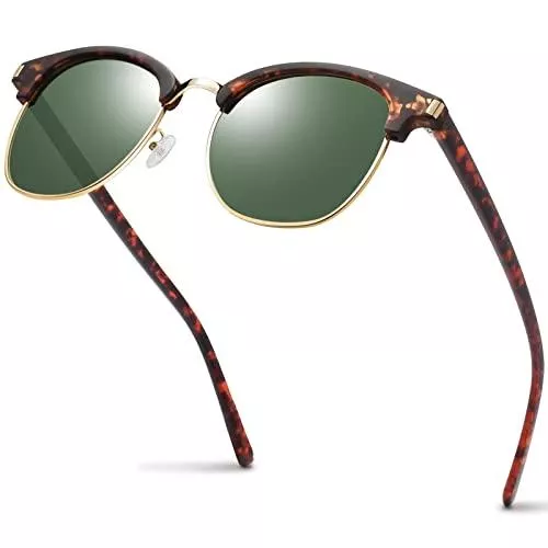 KANASTAL Sonnenbrillen & Zubehör KANASTAL Sonnenbrille Damen Polarisierte Herren vintage Brillen mit Halbrahmen UV400 für Reisen, Fahren und Angeln