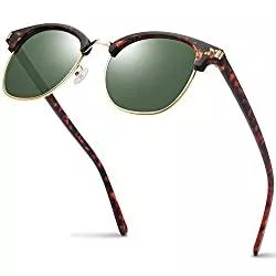 KANASTAL Sonnenbrillen & Zubehör KANASTAL Sonnenbrille Damen Polarisierte Herren vintage Brillen mit Halbrahmen UV400 für Reisen, Fahren und Angeln