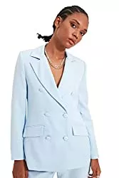 TRENDYOL Blazer TRENDYOL Damen Detaillierte Jacke Button Detailed Blazer Jacket, Green