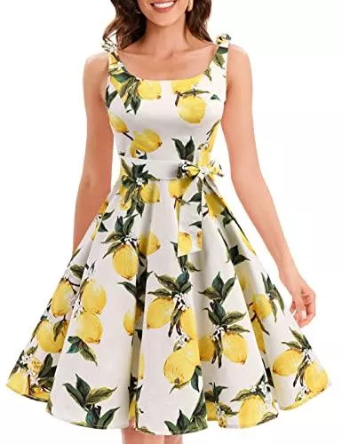 Bbonlinedress Cocktail Bbonlinedress 1950er Vintage Polka Dots Pinup Retro Rockabilly Kleid Cocktailkleider