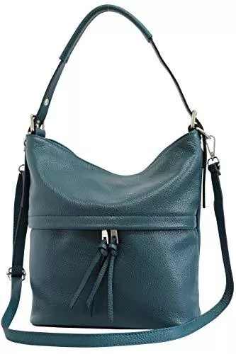 AmbraModa Taschen & Rucksäcke AmbraModa Damen Handtasche Schultertasche Beutel aus Echtleder GL024