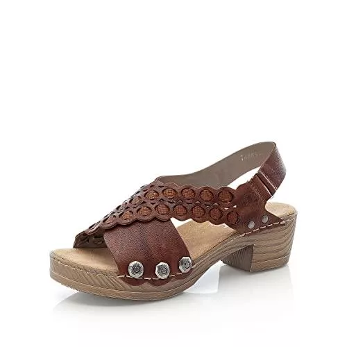 Rieker Sandalen & Slides Rieker Damen Pantoletten V6889, Frauen Slip On