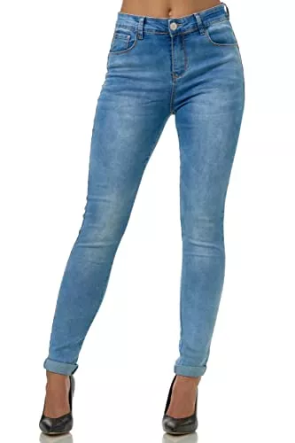 Elara Jeans Elara Damen Stretch Hose Push Up Jeans Chunkyrayan