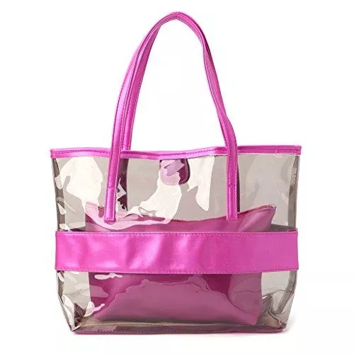 LANDUM Taschen & Rucksäcke LANDUM Damen-Handtasche, transparent, Einkaufstaschen, Gelee, transparent, Strandtasche, Schultertasche