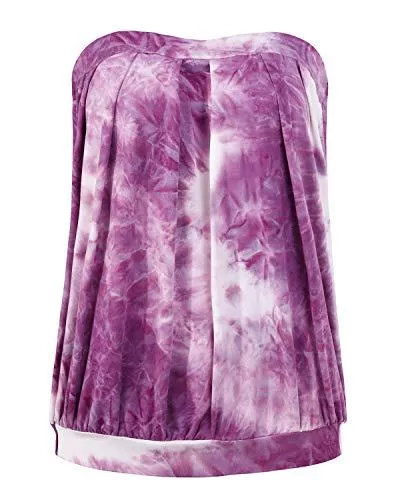 ZANZEA Tops ZANZEA Damen Schulterfrei Ärmellos Tops Rückenfrei Oberteile Rüschen Strand Weste