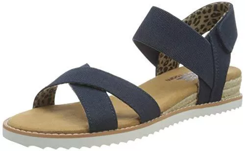 Skechers Hausschuhe Skechers Damen Desert Kiss Poppy Bloom Slingback Sandalen