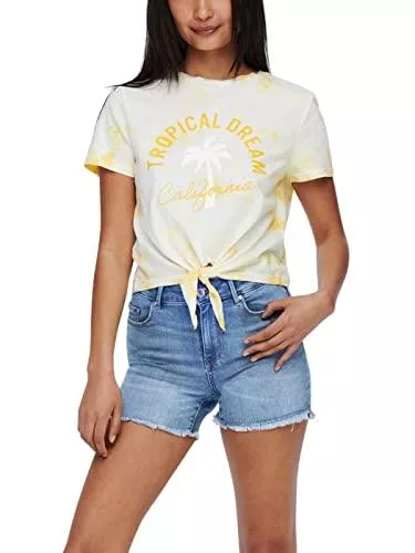ONLY T-Shirts ONLY Damen Onltaylor Life S/S Knot Tie Dye Box JRS T-Shirt