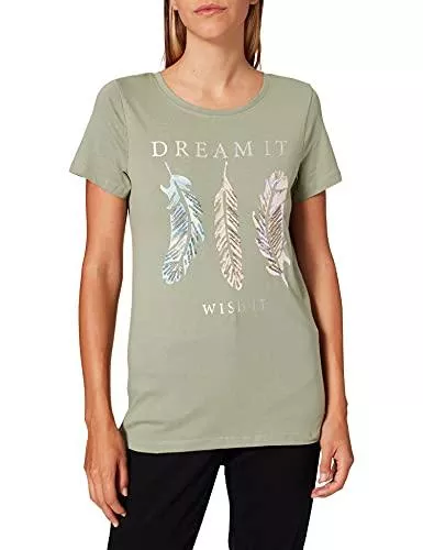 ONLY T-Shirts ONLY Damen Onlkita Life Feather S/S Cs JRS T-Shirt