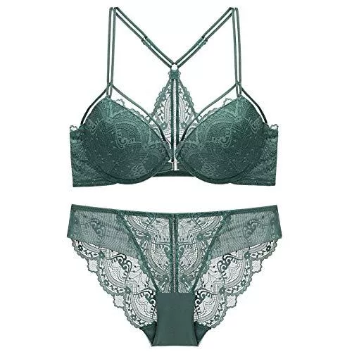 Cwang Unterwäsche & Dessous Cwang 2 Stück Damen Sport BH und Slip Outfit Sets Briefdrucken Sling Verband Weste Laufen Fitness Yoga Sport Kurz Tank Tops Oberteile Bra Shorts Höschen Anzug