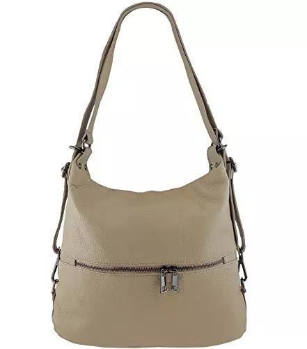 Freyday Taschen & Rucksäcke Freyday 2in1 Rucksackhandtasche Designer Damen Handtasche Henkeltasche 100% Echtleder HR02