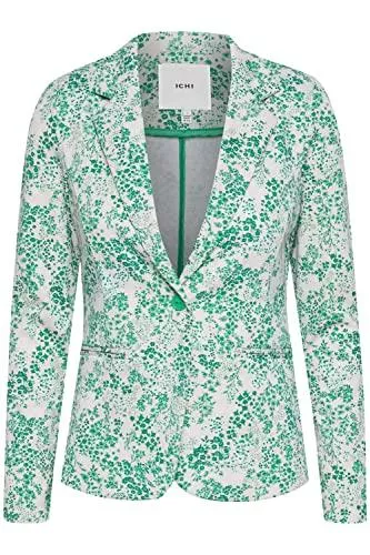 ICHI Blazer ICHI IHKATE Print BL8 Damen Blazer Longblazer Jacke mit Reverskragen Tight-Fit Gemustert