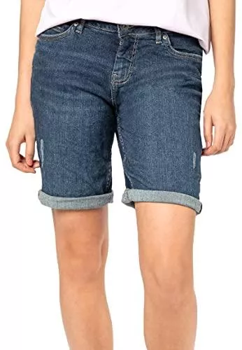 Sublevel Shorts Sublevel Damen Denim Jeans Bermudas Kurze Hose mit Aufschlag