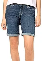 Sublevel Shorts Sublevel Damen Denim Jeans Bermudas Kurze Hose mit Aufschlag
