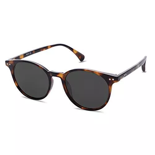 SOJOS Sonnenbrillen & Zubehör SOJOS Polarisiert Runde Sonnenbrille Damen Herren UV400 Schutz Vintage Runde Kleine für Schmales Gesicht MAY SJ2113