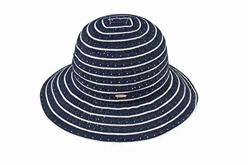 Miuno Hüte & Mützen Miuno® Damen Sonnenhut Faltbarer Partyhut Stroh Hut Blume Glocke H235