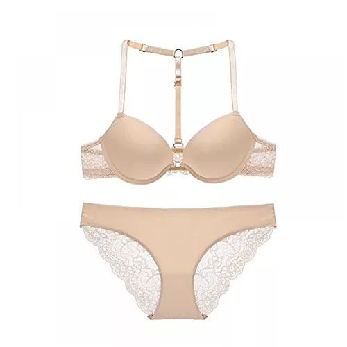 LJLLINGB Unterwäsche & Dessous LJLLINGB BH Höschen Set Frauen mit Frontschnalle   Schultergurt Push Up BHS für Frauen Unterwäsche Sexy BH Set Großhandel