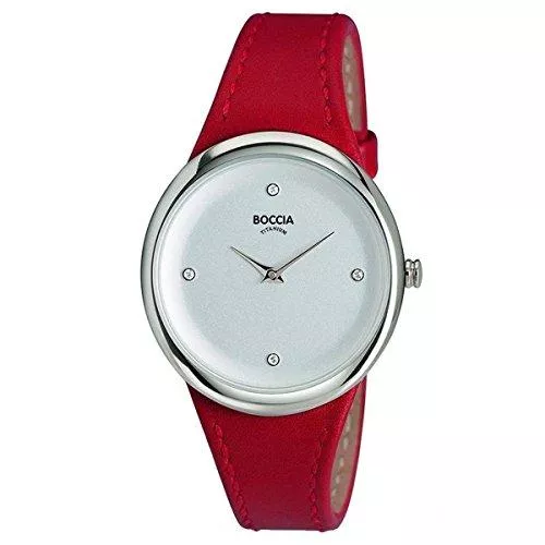Boccia Uhren Boccia Damen Analog Quarz Uhr mit Leder Armband 3276-05
