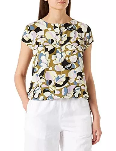 TOM TAILOR Kurzarmblusen TOM TAILOR Damen Bluse mit Allover-Print