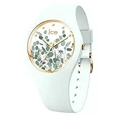 ICE-WATCH Uhren Ice-Watch - ICE flower Mint garden - Grüne Damenuhr mit Silikonarmband - 017581 (Medium)