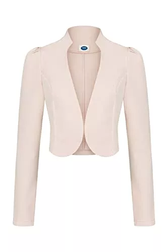 4tuality Strickjacken 4tuality Satin Jäckchen lang Bolero Gr. S - 3XL