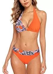 Aidotop Bademode Aidotop Damen Bikini Set Triangel Badeanzug Strand Ties Zweiteiliger Bademode Bikinihose