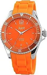 Just Watches Uhren Just Watches Unisex Analog Quarz Uhr mit Kautschuk Armband 48-S3862-OR