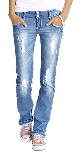 bestyledberlin Jeans bestyledberlin Damen Hüftjeans Jeans