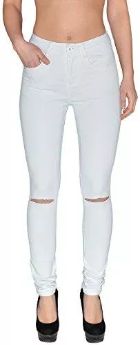 ESRA Jeans ESRA Damen Jeans Jeanshose Damen Skinny High Waist Hochbund Stretch Hose bis Übergröße S700