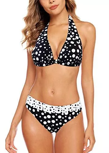 Aidotop Bademode Aidotop Damen Bikini Set Triangel Badeanzug Strand Ties Zweiteiliger Bademode Bikinihose