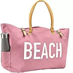 KEHO Taschen & Rucksäcke KEHO Modische Strandtasche, groß, wasserdichtes Futter, Schultergurte, mehrere Taschen zur Aufbewahrung