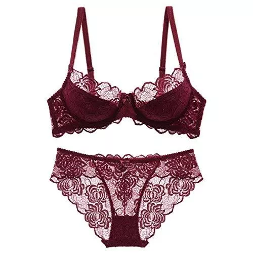Cwang Unterwäsche & Dessous Cwang Dessous-Set. Print Bügel-BH Push-Up Stringtanga Unterwäsche