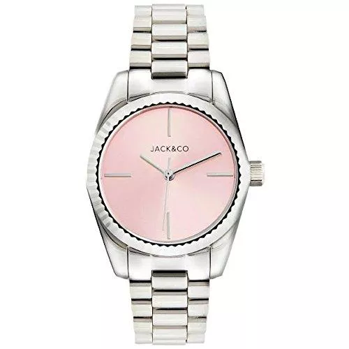 JACK Uhren Armbanduhr JW0163L2 Quarz (Batterie) Stahl Zifferblatt Rosa Armband Stahl