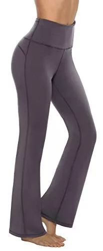 Persit Hosen Persit Damen Schlaghose Yogahose, High Waist Jazzpants Sporthose mit Versteckten Taschen