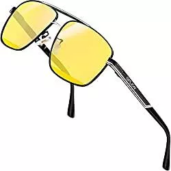 SIPLION Sonnenbrillen & Zubehör SIPLION Herren Sonnenbrille UV400 CAT 3 CE Schutz Polarisierte Sonnenbrille Fahrerbrille Rechteckige Metall Rahmen