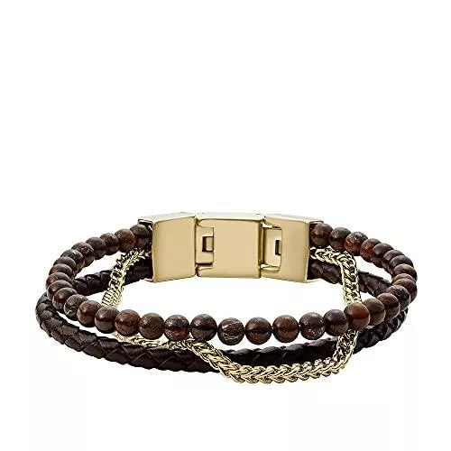 FOSSIL Schmuck Fossil Multistrands Herren Bronzit Multi Strand Armband