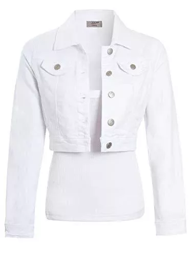 SS7 Jacken SS7 Damen Kurz geschnittene Jeansjacke