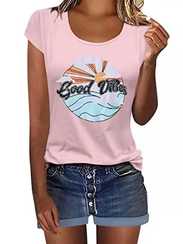 YOINS T-Shirts YOINS T-Shirt Damen Shirt Oberteile Sexy Oberteil für Damen Tops Sommer Einfarbig Ärmellos Rundhals mit Sterne