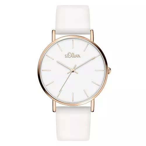 s.Oliver Uhren s.Oliver Damen Quarz Armbanduhr mit Silikonarmband