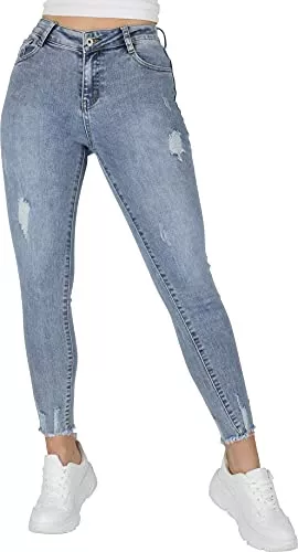 Giralin Jeans Giralin Damen Jeans Casual Skinny Fit Regular Waist Denim Hose Übergrößen