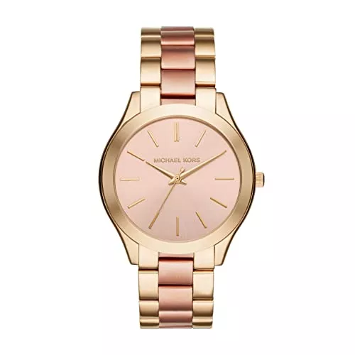 Michael Kors Uhren Michael Kors Damenuhr SLIM RUNRAY, 42 mm Gehäusegröße, Dreizeigerwerk, Edelstahlarmband