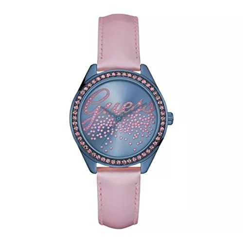 Guess Uhren Guess Damen Analog Quarz Uhr mit Leder Armband W0161L3