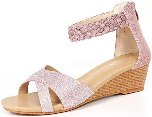 Gaatpot Sandalen & Slides Gaatpot Sandalen Damen Sandaletten Sommer Sandale Bequem Freizeit Sandalette mit Keilabsatz Zehentrenner Elegant 37-42