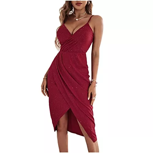 Beaufident Cocktail Beaufident Abendkleider für Damen Knielang Brautjungfernkleider für Hochzeit elegant ballkleid Festliche Kleider Party Cocktailkleid