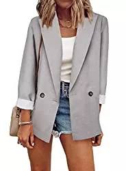 GOSOPIN Blazer GOSOPIN Damen Jacke Büro Office Suit Langarm Sakkos/Tarnjacke Business Anzüge Mantel Geschäft Outwear