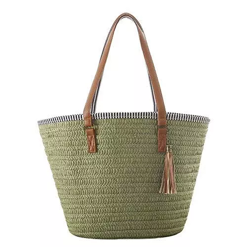 Demarkt Taschen & Rucksäcke Demarkt Strohtaschen Damen Handtaschen Sommer Strohsack Crossbody Tasche Schulterbeutel Freizeit Geflochten Strandtasche