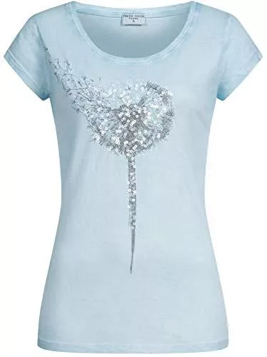 FRESH MADE T-Shirts FRESH MADE Damen T-Shirt Pusteblume LFM-156/LFM-159 mit Pailletten-Druck