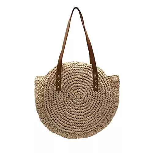 Julesmar Taschen & Rucksäcke Julesmar Runde Strohtasche Zypern